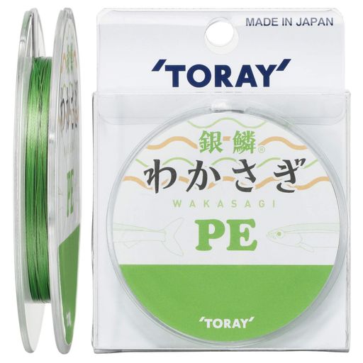 東レ(TORAY)PEライン銀鱗わかさぎPE30m0.2号2.1kgグリーン