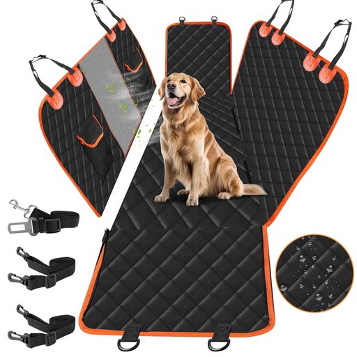 アウトドア 【改良犬 ドライブシートポイント】弊社の犬車シートは改良ポイント1真ん中に取り外しファスナーがあり、人とペットがともに後部に座れる。自由性が市販のシートより高くなります。2後部にアンカーを追加しました。急停車時にシートが動きにくく、ペットに安全性をアップします。3後部シートの両側に収納ポケットがあり、ペットの小物リートや餌など簡単に収納できます。 【アップされ5層素材構造】前の2層素材より犬 ドライブシート素材は5層構造を改良しました。600D防水オックスフォード+PV 防水膜+80gコットン+210Dの裏生地++滑り止めネットを採用しております。本体素材は防水性、耐摩耗性と耐傷性あり、ドライブ途中で犬がおしっこをしても水が染み込まず、雨や雪の日でも座席をしっかりカバーして、汚れや犬のひっかき傷、毛、泥などの損傷からご愛車を解放します。 【防水&amp;通気&amp;可視メッシュ】後部座席の犬用保護カバーは表面とインナには撥水加工が施されておりますので、高い撥水性・防水性があります。真ん中にPVCメッシュがあり、飼い主とペット両方がお互いの様子を見やすく安心運転できます。ペットや子供にも適用できます。