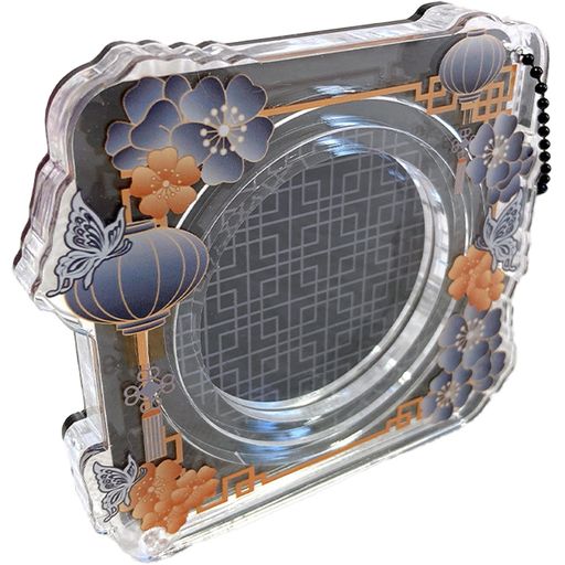 アクリル缶バッジケース【中華】缶バッジ収納ディスプレイ57mm58mm65mm75mmサイズ対応ブラック推し活オタ活アニオタアニメグッズ飾り