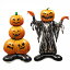 ハロウィン装飾バルーン2個セットカボチャバルーンアルミ風船4D大きいサイズハロウィン置物幽霊おばけ..