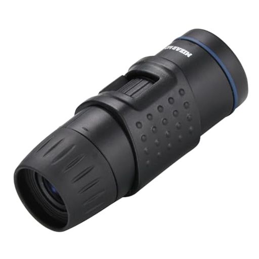 本体サイズ(約):直径34x長さ84mm 本体重量(約):65g 素材・材質:ABS樹脂、ゴム レンズ材質:光学ガラス(マゼンタコート) 倍率:8倍・明るさ:6.8