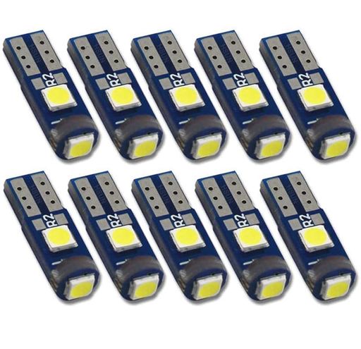 Eseastar T5 74 73 2723 2721 W3W LED バルブ ホワイト 12V車用 メーター球 パネル...