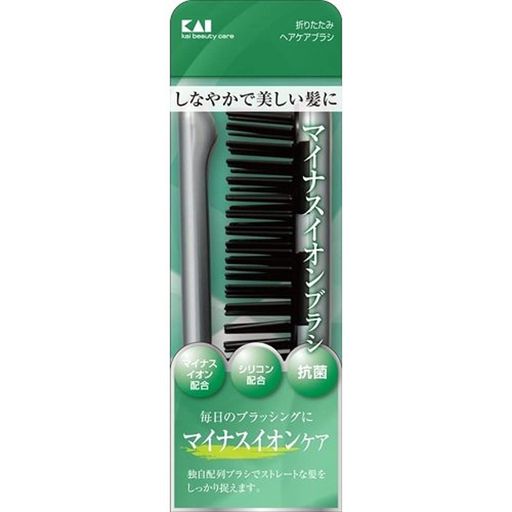 樂天商城 - 貝印イオンエステ折りたたみヘアケアブラシKQ3071