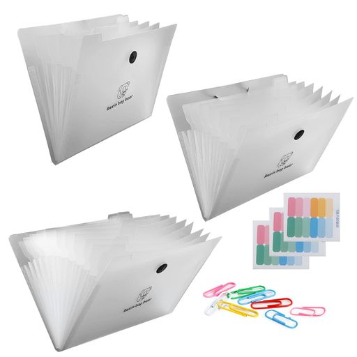 DY.2tenドキュメントファイルA43点セット5812ポケットクリアファイルケース拡張ファイルフォルダー書類..