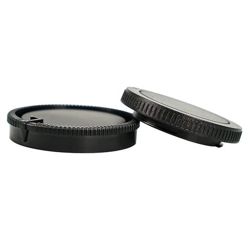 Rakuten - 1セットソニーAマウント一眼レフカメラボディキャップとレンズリアキャッププラスチックレンズキャップキャップブラック