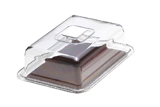 Rakuten - 曙産業ケーキフード角ケーキブラウン大日本製業務用品カバー・トレーセットマットを外して洗えるクリアラブリーハットMT-1142