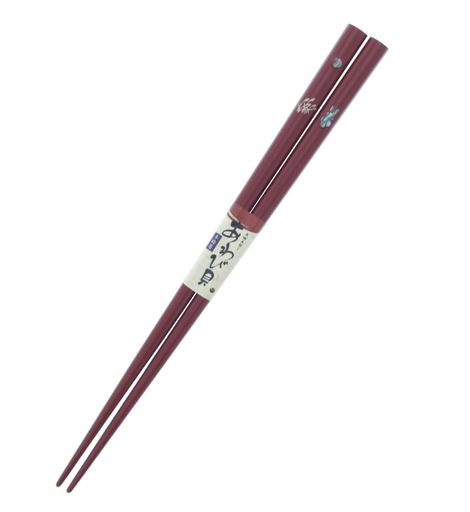 箸貝細工アワビおぼろ月夜木製(天然木)20.5cm