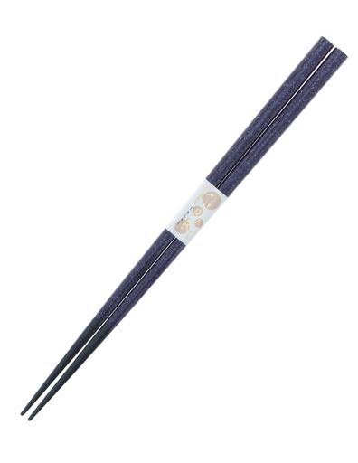箸きららラメ木製(天然木)紫23cm