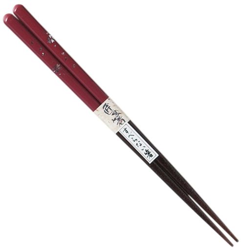 田中箸店高級国産若狭塗箸洗浄機対応箸スベリ止め加工付桜朱27086