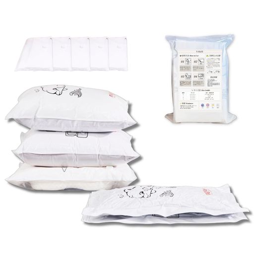 Other - YAKII真空圧縮袋Mサイズ5枚セット(70x50cm)|厚手衣類対応|掃除機不要で簡単圧縮|最大80%省スペース|防湿・防虫・防カビ|衣替え・季節収納に