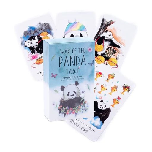 タロットカード、エンジェルカード、数字カード、パンダの道タロットカードデッキ、ガイドブック付き、78枚のクラシックタロットカードセット、初心者とエキスパートリー...