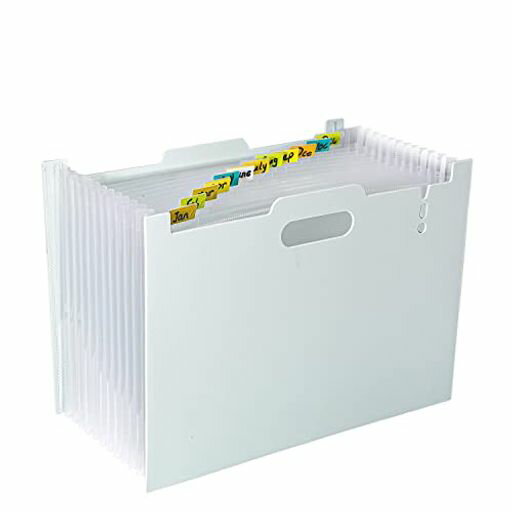 TumosandoドキュメントスタンドヨコA4タテ加厚発泡PP13ポケットジャバラファイル持ち運び区分けラベル..