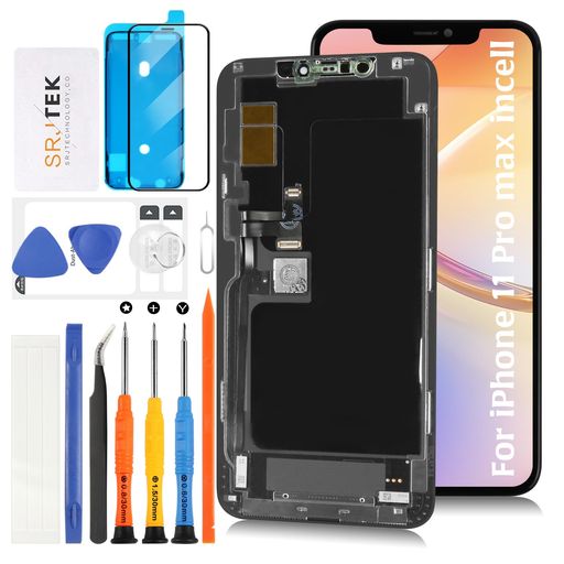 SRJTEKForiPhone11ProMaxincell液晶パネル画面交換修理用タッチパネルセット5.8インチA2215A2160A2217モデルに対応LCDディスプレイタッチスクリーンデジタイザー修理パーツ工具付き