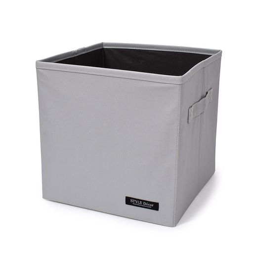 ファブリックボックスSサイズ(26cmx26cm)無地オックス・フロストグレイW4203000