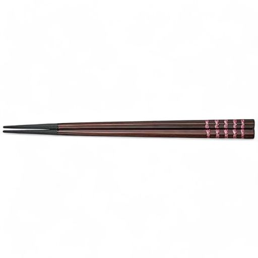 J-kitchens箸(お箸はし)PBT21cm五角紅七宝ライン日本製食洗器対応