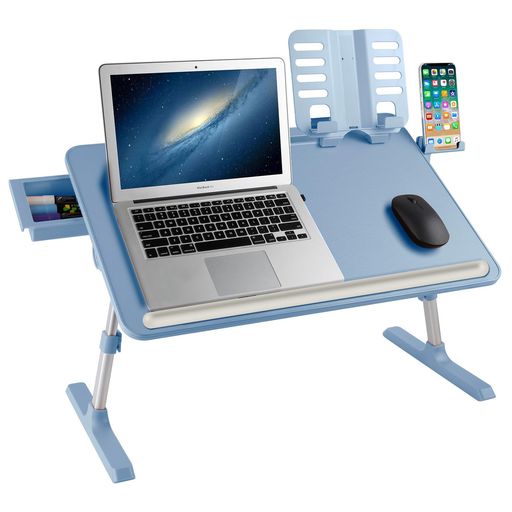 SnailM-JOYベッドテーブル折りたたみテーブル一人暮らし0°~90°傾斜角度ローテーブルミニテーブル幅58x..