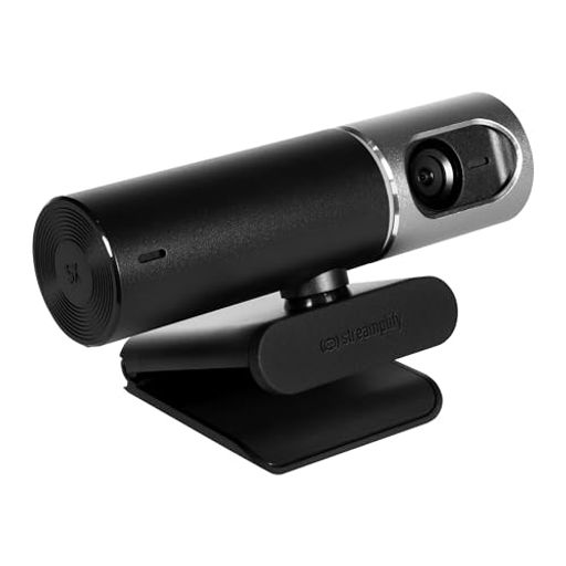 StreamplifyストリームプリファイwebカメラCAMPro4KUHD30FPS視野角105°850万画素CMOSセンサー搭載5倍デジタルズーム回転式プライバシーシャッター三脚スタンド付属本体360°回転スイーベル