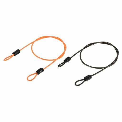 MMETERXITY2個安全ケーブルプラスチックコーティングされたスチール製ロッキングロープ屋外用自転車用..