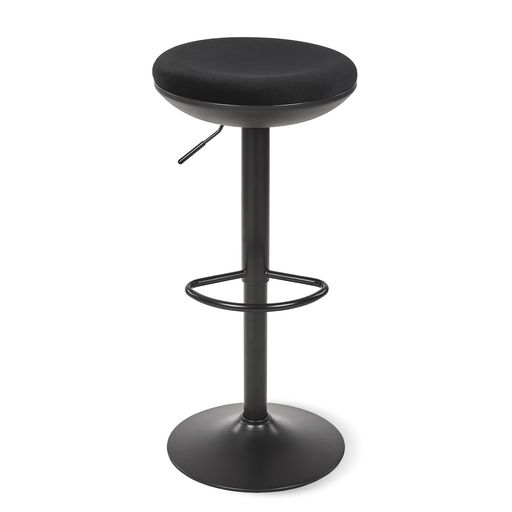 VECELOカウンターチェア高さ調節式幅40x奥行40x高さ66〜88cmブラッククッション厚11cm滑りにくい静音仕..