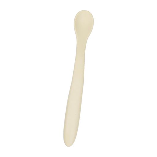 Meltryllis離乳食スプーン食べさせやすいフィーディングスプーンやわらか離乳食スプーンやわらか子ども用デザイン5カ月頃から1個セット(オフホワイト)
