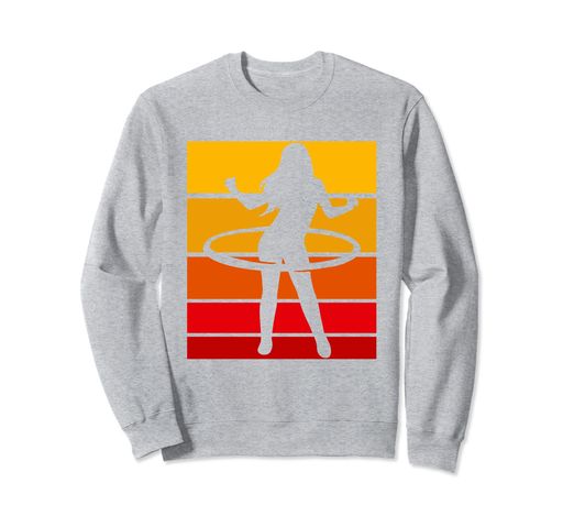 フラフープグラフィックレトロフープフィットネスフープダンシングスポーツトレーナー