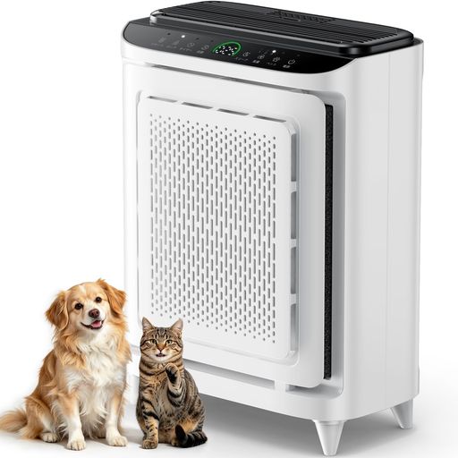 🐾【ペット専用モード搭載】両面吸気設計 PM2.5に連動して自動でパワフル運転 この空気清浄機にはペットモードが搭載されております。PM2.5センサーが室内の空気の変化をリアルタイムで察知し、汚れを検知すると自動で最速風量に切り替わります。両面吸気設計により、浮遊する猫の毛や空気中の汚れを効果的に吸い込みます。ペットの毛や特有の臭いを一気に吸引し、2時間の強力運転後はPM2.5値に応じて風量を自動調整し続けます。空気清浄機 ペット 消臭をお探しのご家庭に最適な一台です。 🫧【99.97%捕集】H13 HEPA+活性炭の3層構造フィルター 高性能なHEPAフィルター 空気清浄機として、0.3μmの微粒子を99.97%除去する工場現場でも使用されるグレードのH13 HEPAフィルターを採用しております。PM2.5・花粉・ダニ・カビ・ウイルスをしっかりキャッチするだけでなく、活性炭フィルターがペット臭・タバコ臭・料理のニオイなどの生活臭を強力に脱臭いたします。空気清浄機 脱臭性能にこだわる方にもご満足いただける品質です。フィルター寿命は約4000時間で、交換時期はランプがお知らせします。