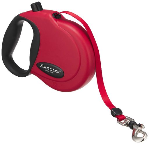 ハンドラー伸縮リードS(小型犬~中型犬用)赤