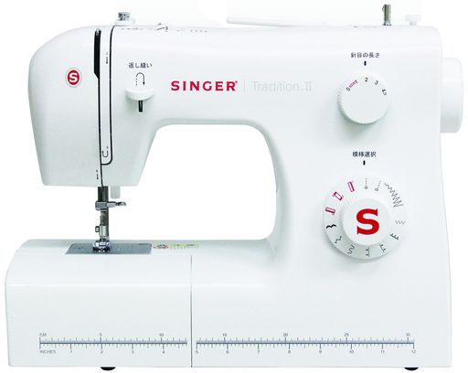 シンガー電動ミシン(フットコントローラータイプ)【TraditionII】SN-521ホワイト