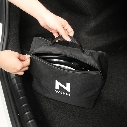 N-WGN専用EV充電ケーブル収納バッグトランク収納ボックスオックスフォード布生地防水難燃NWGN新型エヌワゴンアクセサリー内装パーツEV延長コードトランク整理ポケットEV充電器収納バッグ…