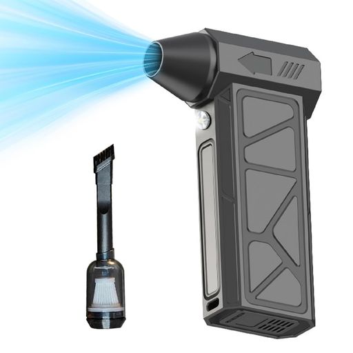 DR.TREEエアダスターブロワー小型最大60m/s150000rpmUSB充電式4段階風量調節ライト付き過熱保護【1台2役+超強風+ちりを吸い取り可能】ブラシレスモータ残留表示操作簡単軽量持ち運び便利