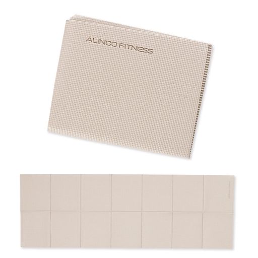 乐天商城 - アルインコ(Alinco)(ALINCO)ヨガマット折りたたみ厚さ4mm滑り止め加工コンパクト持ち運び軽量ヨガピラティストレーニングマットストレッチマット折りたたみヨガマットFYG614Cクリーム