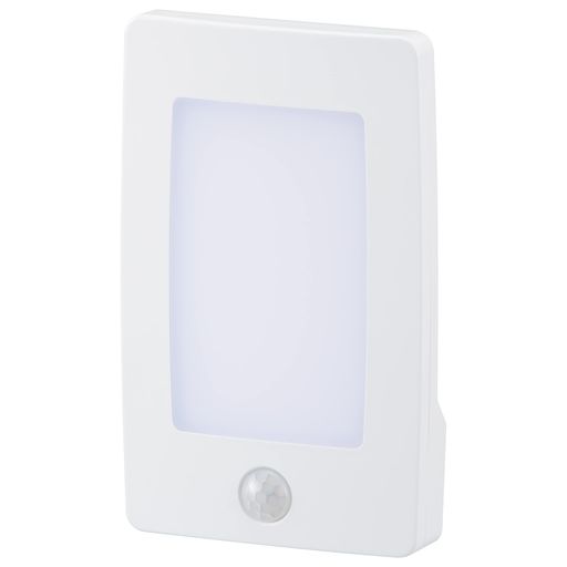 オーム電機LEDナイトライト明暗人感センサー薄型