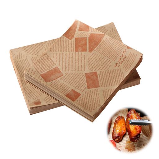 クッキングシートワックスペーパー食品用18*18cm200枚入りサンドイッチ包み紙耐油性オーブンペーパーお..