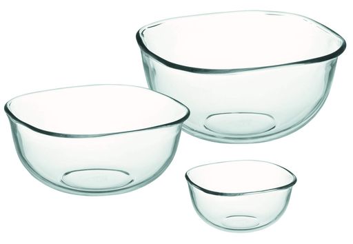 waki(イワキ)耐熱ガラスボウルクリア700mlx1個2200mlx1個3300mlx1個AZ331473個入
