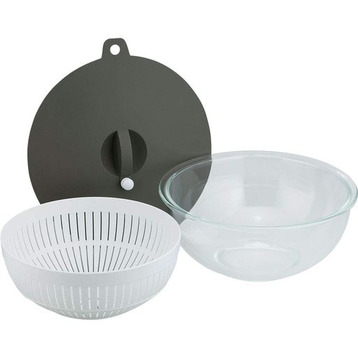 和平フレイズ電子レンジOK耐熱ガラスボウル&ざるセット21cm蓋付時短調理レシピ付マジカリーノRE-7269