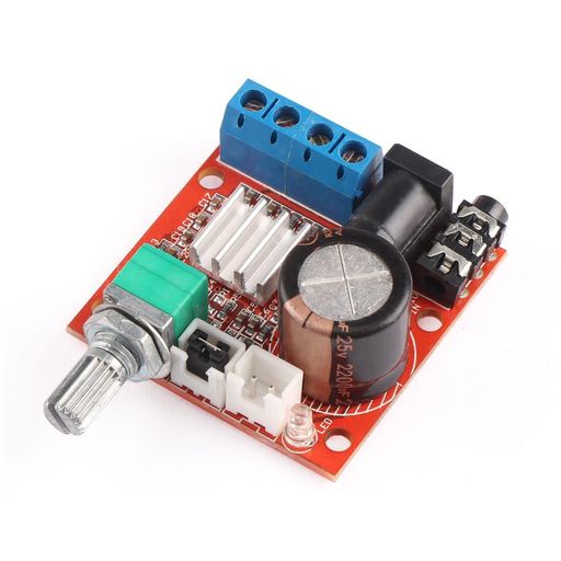 Rakuten - WINGONEERミニ2.0ハイファイ電子ステレオオーディオアセンブリーアンプポータブルAMP10W+10W2チャンネルクラスDDC12VデジタルブースターアンプボードモジュールCDMP3MP4PCスピーカー車の自動使用