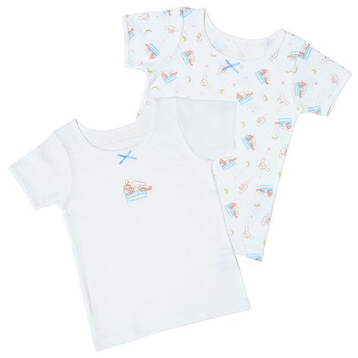 サンリオ(SANRIO)キッズキルト半袖肌着2枚セットシナモロール120cm内側にお名前ネーム付き212334