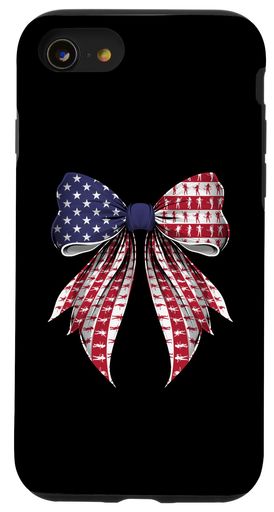 フラフープフープフープダンサー7月4日アメリカ国旗スマホケースiPhoneSE(2020)/7/8用