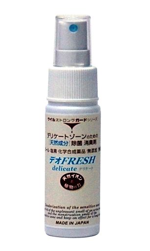 NTCデリケートゾーンのための 天然成分/除菌消臭剤 無添加/無香料デオFRESHデリケート50ml