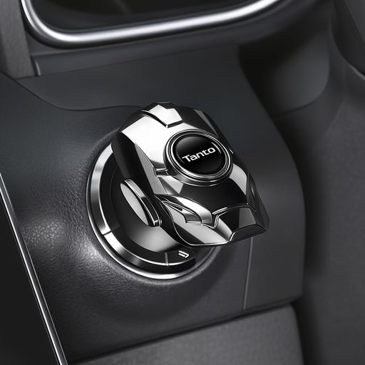 Rakuten - タント適用車エンジンスタートカバー良い質感個性的な装飾タントLA650系L370系L300系対応カースタートボタンリングアイアンマンの形誤作動防止エンジンボタンカバーキズ防止防塵エンジ…
