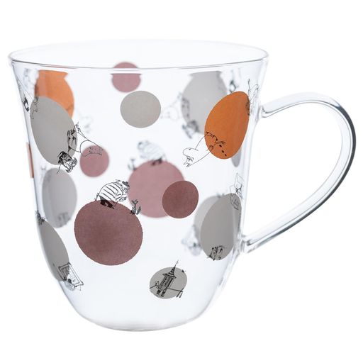 タカサカ・インターナショナル・ジャパンマグカップムーミンガラス電子レンジ可耐熱マグPolkaDots透明250mlMM-G12-012