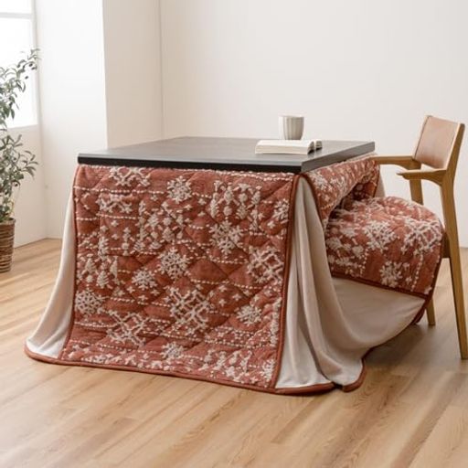 イケヒコこたつ掛け布団上掛け長方形ルミワイン約225x265cmハイタイプフランネル洗濯機で丸洗い可能な..