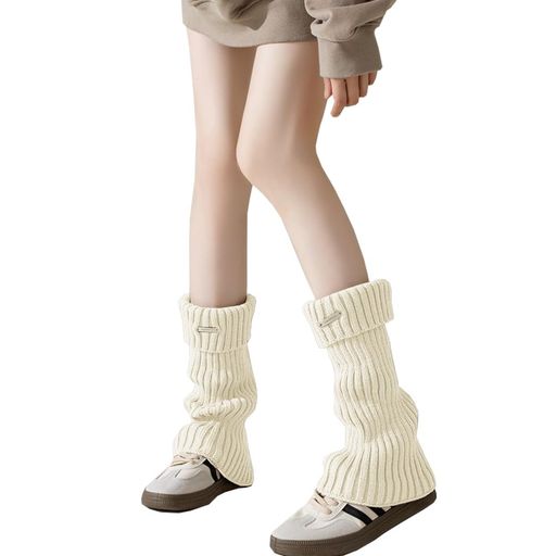 [Ekieta]レッグウォーマー足首ウォーマーレッグウォーマーレディース暖かい防寒靴下修正された脚の形状y2kカフスカバー女性レッグカバー制服ソックスルーズソックス冷え対策厚手可愛い…
