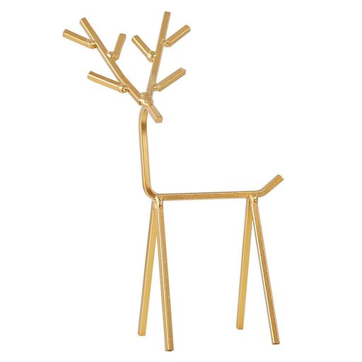 UPKOCHジュエリースタンドオーナメントスタンド鉄製イヤリングブレスレット収納用北欧風ホームデコレーションゴールド