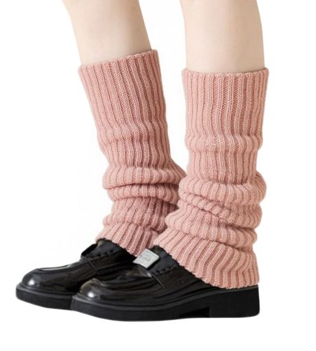 [AOIIWER]レッグウォーマー防寒ソックスウォーマー靴下レディースニットソックス秋冬冷え対策あたたか足首ウォーマー女性女の子ヨガジムフィットネスモダン(ピンク)の商品画像