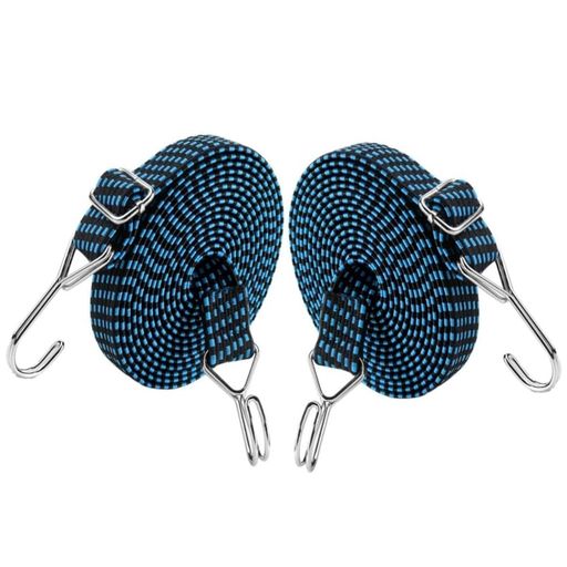 GYWHOOFT2本セット荷物固定ベルトゴムバンド荷台用ゴム紐荷物固定紐荷崩れ防止フック付き荷締めベルト自由伸縮強力自転車台車バイクキ..