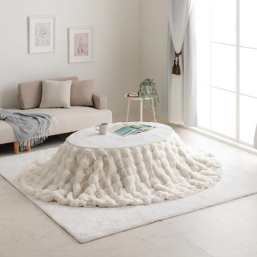 イケヒコこたつ布団掛布団ラピアスPremium約185x225cm楕円楕円形ふわふわもこもこ北欧かわいいおしゃれ#1182280142411