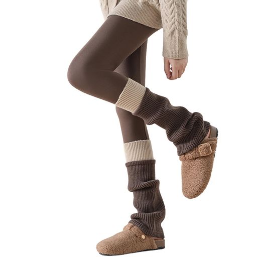 [veimia]レッグウォーマールーズソックス【ウール混素材・冷え対策暖かい】リブ編みデザインで快適フィットズレ落ち防止脚長効果も縫い目がなくやさしい肌あたりで快適秋冬おしゃれで…の商品画像