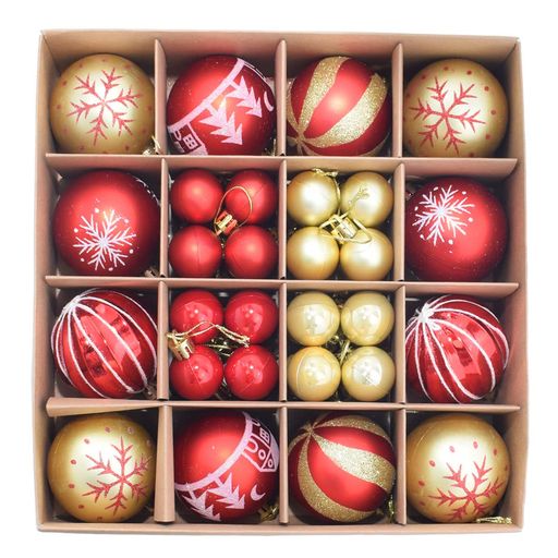 クリスマスオーナメント豪華44個入りボールセット北欧風クリスマスボールクリスマスツリー飾り飾り付け..