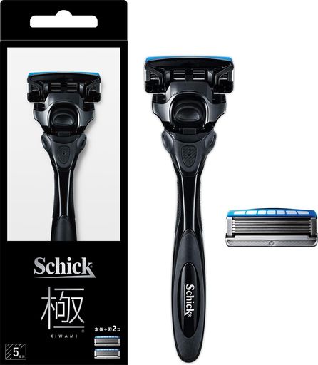 Schick(シック)極KIWAMI5枚刃ホルダー(刃付き+替刃1コ入)ブラック男性用髭剃りカミソリ